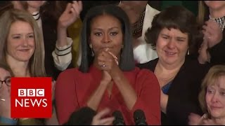 Michelle Obamas final First Lady speech  BBC News [upl. by Ophelia]