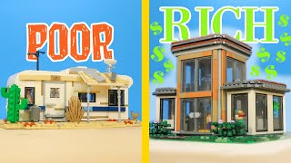 LEGO POOR vs RICH House [upl. by Eliason]