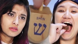 People Play Dreidel For The First Time [upl. by Orpheus]