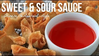 Chinese Restaurant Style Red Sweet amp Sour Sauce Recipe [upl. by Marden248]