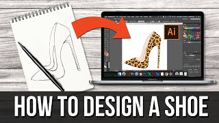 How to design a shoe using Adobe Illustratorthe correct way [upl. by Creight]