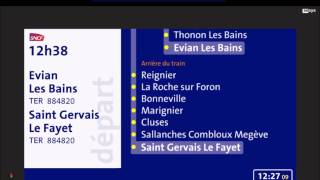 Annonce SNCF TER Evian amp StGervais animé [upl. by Ihdin]