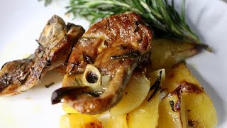 AGNELLO AL FORNO CON PATATE 🍖 ROASTED LAMB WITH POTATOES [upl. by Kcirdorb525]