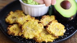 Air Fryer Tostones Twice Air Fried Plantains [upl. by Rip743]