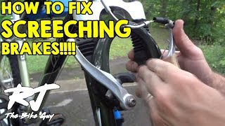 How To Fix Loud Squealing Screeching Bike Brakes [upl. by Frere]