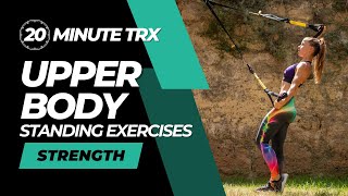 20 Minute TRX Upper Body Workout  Standing Exercises  AndreaTothWorkoutscom [upl. by Nrev]