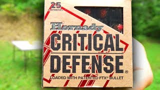 Hornady CRITICAL DEFENSE Ballistics Gel Tests [upl. by Sommers]