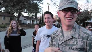 Soldier Coming Home Airman Surprises Family for Christmas [upl. by Necyla]