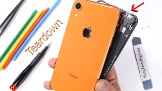 iPhone XR Teardown  How to open the colored iPhone [upl. by Runkel]