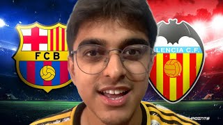 VALENCIA VS BARCELONA  LALIGA LIVE REACTION [upl. by Cadmar]