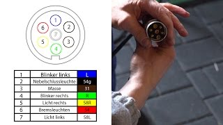 7 Polige Stecker  Montageanleitung [upl. by Ayom]