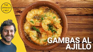 Gambas al ajillo  Garlic prawns [upl. by Avihs770]