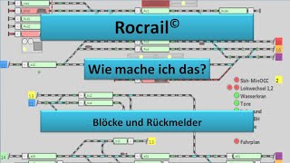 Rocrail Blöcke und Rückmelder [upl. by Goulder]