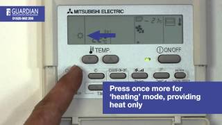 Mitsubishi Air Conditioning Control Panel How To Guide [upl. by Yaffit]