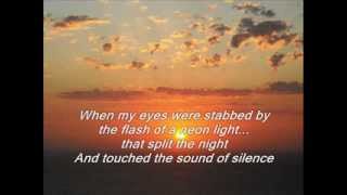 Simon amp Garfunkel  The Sound of Silence  Lyrics [upl. by Rdnaskela241]