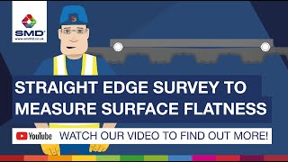 Straight edge survey to measure surface flatness [upl. by Reffotsirhc772]