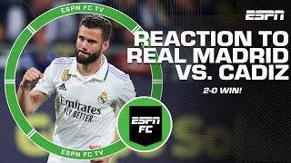 Real Madrids performance against Cadiz was brilliant  Craig Burley  ESPN FC [upl. by Ramsay838]