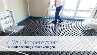 ZEWOTHERM  Fußbodenheizung  Noppensystem [upl. by Nylla]