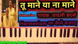 Tu Maane Ya Na Maane Dildara ll Harmonium Tutorial ll Wadali Brothers ll Anil Kamat ll Sufi Song hit [upl. by Cynde]