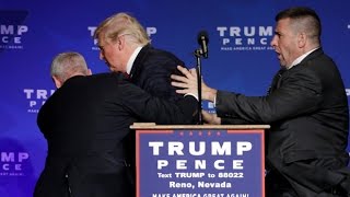 Donald Trump rushed off stage during rally in Nevada [upl. by Terrell752]