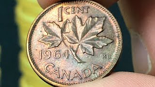 1964 Canada 1 Cent Coin • Values Information Mintage History and More [upl. by Poole]