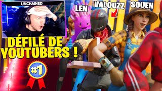 DÉFILÉ DE MODE entre YOUTUBERS sur Fortnite  Qui va être le plus beau  concours de skins [upl. by Leasa781]