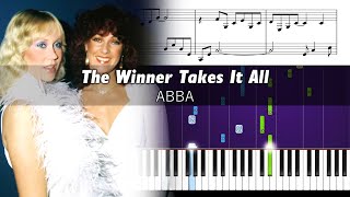 ABBA  The Winner Takes It All  Accurate Piano Tutorial with Sheet Music [upl. by Enelram764]