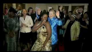 Hillary Clinton shows off her dancing skills in South Africa [upl. by Nayek]