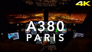 PARIS  A380 LANDING 4K EXTENDED [upl. by Ydaj]