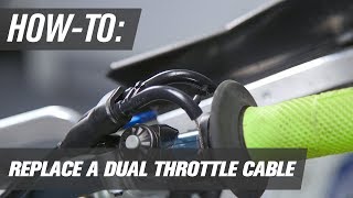 How To Replace a 4 Stroke Motorcycle Throttle Cable [upl. by Amii]