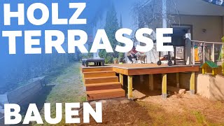 HolzTERRASSE selber bauen 😇 [upl. by Charbonneau547]