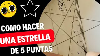 COMO HACER una ESTRELLA de 5 puntas ⭐️ HOW to MAKE a 5 POINT STAR ⭐️ [upl. by Brockwell]