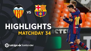 Highlights Valencia CF vs FC Barcelona 23 [upl. by Noside15]