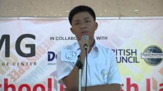 Extemporaneous Speech Contest  Finalist 02 [upl. by Ahsikin]