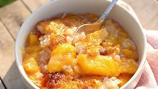 How To Make Easy Peach Cobbler  Southern Living [upl. by Annaiv]