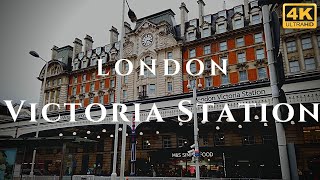 London Victoria Station Walk Through England 4K [upl. by Olinde]