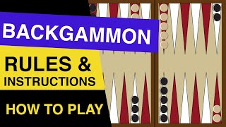 Rules of Backgammon EXPLAINED  How to Play Backgammon [upl. by Ikkaj]