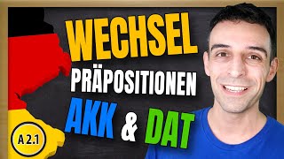 Wechselpräpositionen Dativ und Akkusativ  German TwoWay Prepositions [upl. by Xavler]