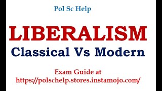 Liberalism core thoughts classical vs modern [upl. by Ellehcal]