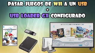 PASAR JU3G0S de Wii a USB  USB Loader GX CONFIGURADO 2021 [upl. by Naitsirt]