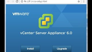 How to install vCenter Server Appliance 6 0 Update 2 [upl. by Nathalia]