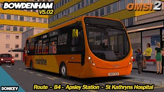 Omsi 2  Bowdenham V5  Line B4  Studio Polygon Lite [upl. by Sreip841]