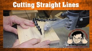 Scroll Saw Lesson 1 How to cut straight lines effectively Mustache Mike [upl. by Mosnar]