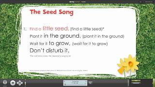 The Seed Song from Spring Assembly Songs with Words on Screen™ [upl. by Rofotsirk]