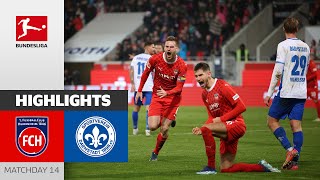 1 FC Heidenheim  Darmstadt 98 32  Highlights  Matchday 14 – Bundesliga 202324 [upl. by Jayne639]