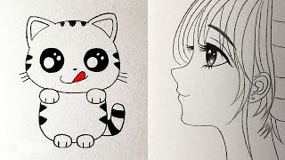 EASY DRAWING TRICKS SIMPLE DRAWING TUTORIALS AND TIPS [upl. by Willock145]