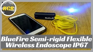 BlueFire Semirigid Flexible Wireless Endoscope IP67  Product Review  Wifi Enable Endoscope [upl. by Sugden]