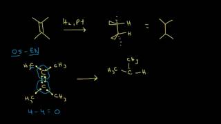 Hydrogenation  Alkenes and Alkynes  Organic chemistry  Khan Academy [upl. by Bettye544]