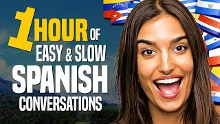 Learn SPANISH A 1HOUR Beginner Conversation Course for daily life  OUINOcom [upl. by Netneuq]