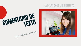 Cómo hacer un COMENTARIO DE TEXTO  TRUCOS [upl. by Manella]